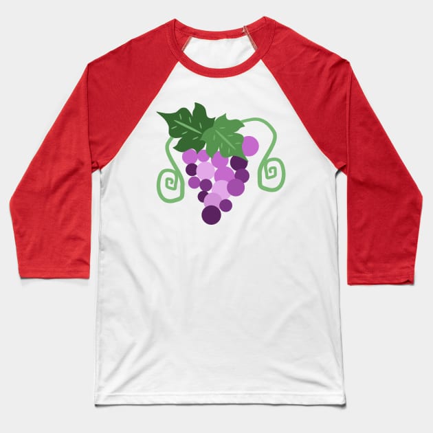 Purple Grapes Baseball T-Shirt by saradaboru